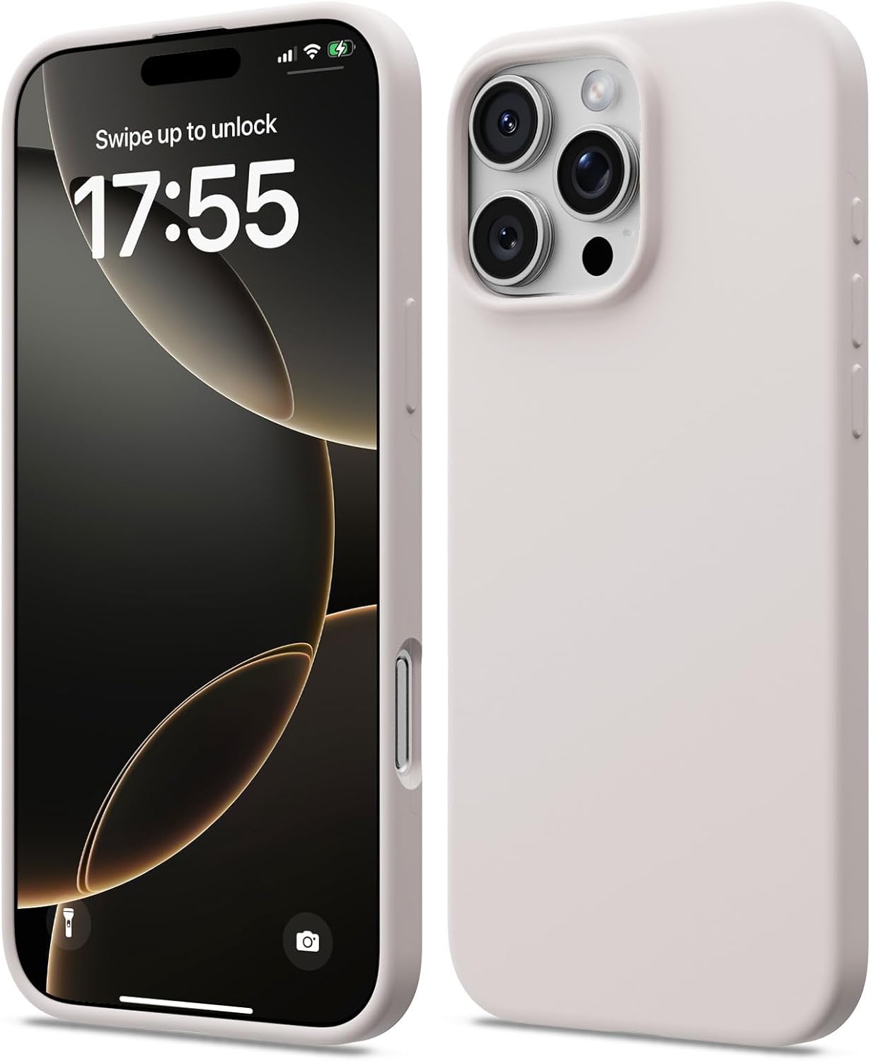 ACRONIX Compatible with iPhone 16 Pro Case 6.3", Slim Liquid Silicone Cover, Lightweight Soft Touch Grip, Shockproof Thin Protective 16 Pro Phone Case-Grey