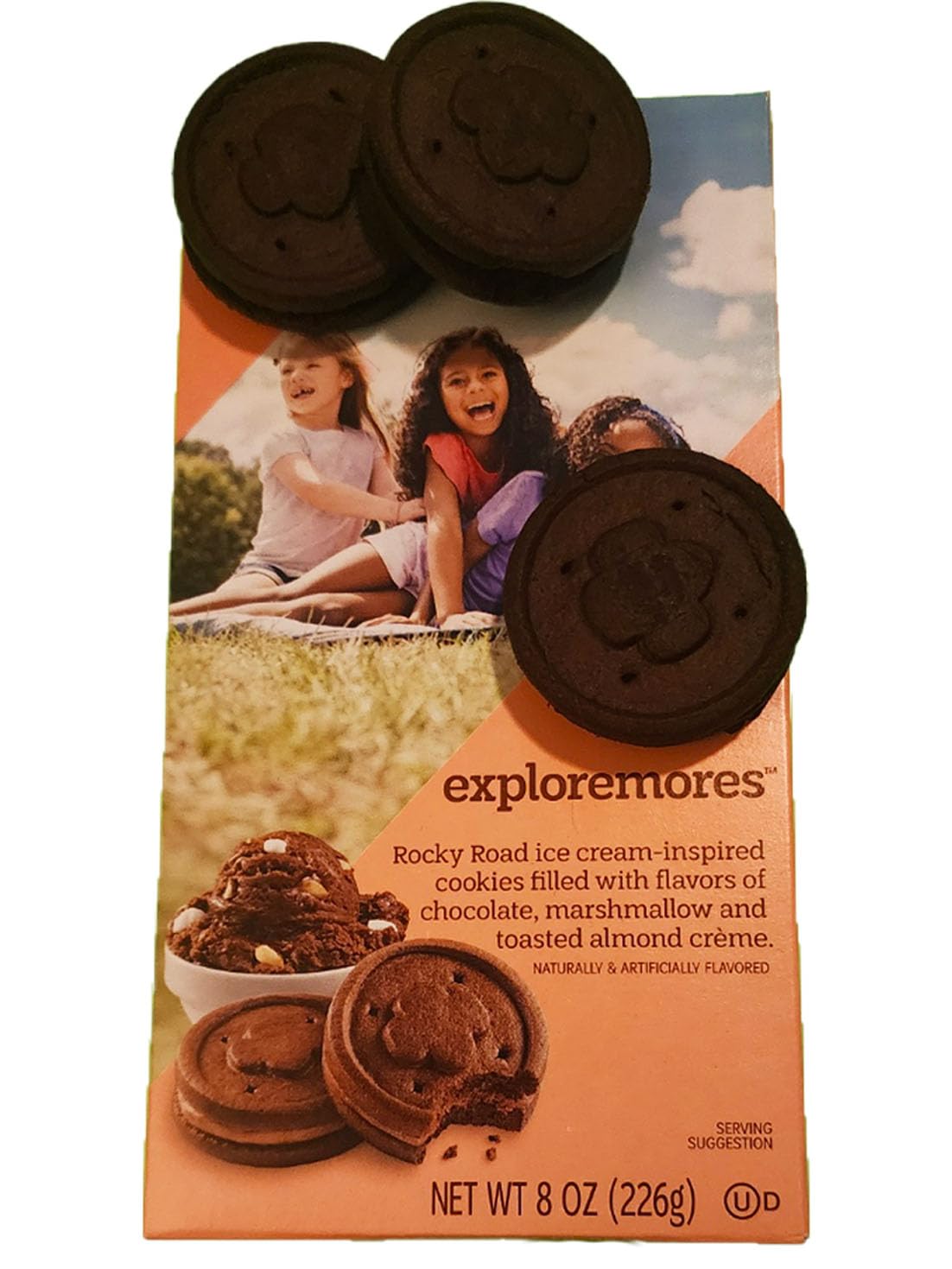 Exploremores Cookies - GS of USA Sandwich Cookie Single 8oz Box
