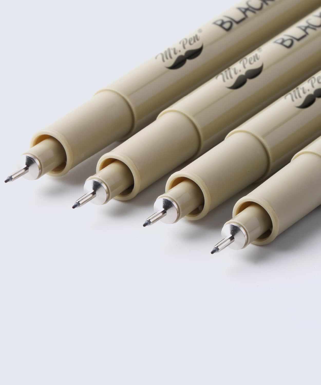 Mr. Pen- Black Fineliners, 0.25mm, 4 Pack, Bible Pens No Bleed, Fine Tip, Ultra Fine, Black Art Pens