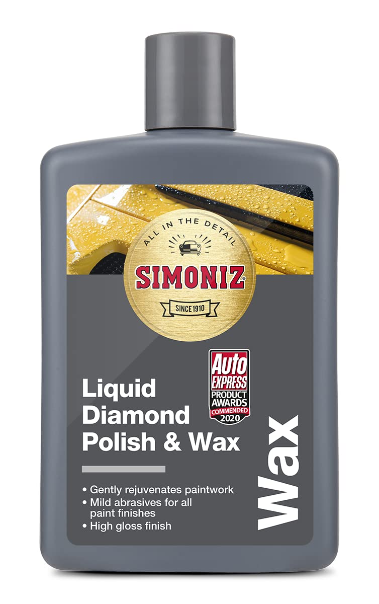Simoniz Liquid Diamond Polish & Wax, Car Wax & Polish, 475ml