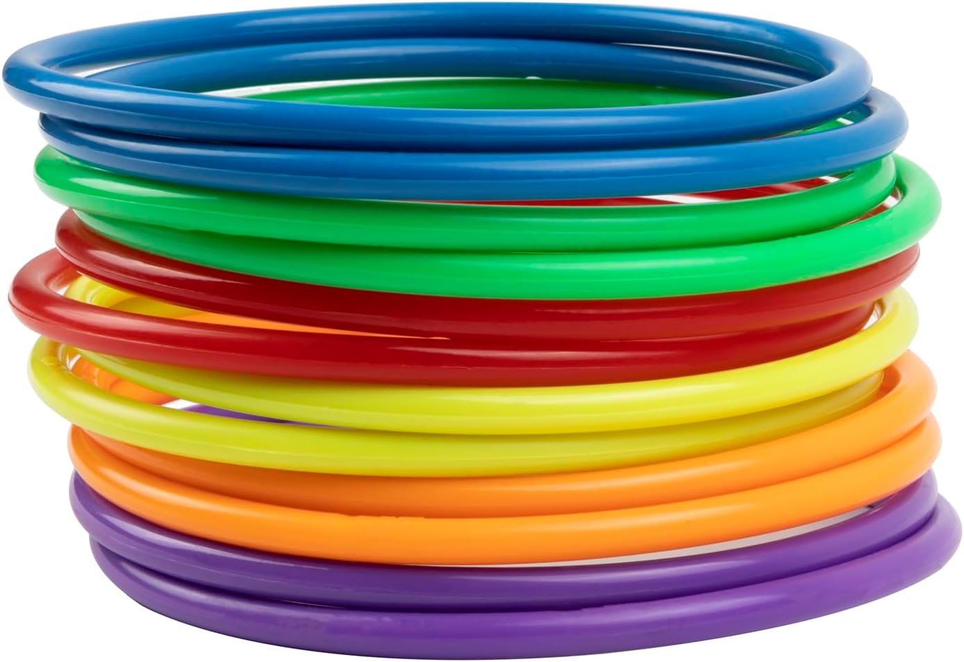 WOFEU Plastic Toss Rings Toys,Mini Throwing Rings Toss Hoops for Kids,Carnival Party Favo Rings Toss for Indoor Outdoor Sport Games for Speed and Agility Practice Game