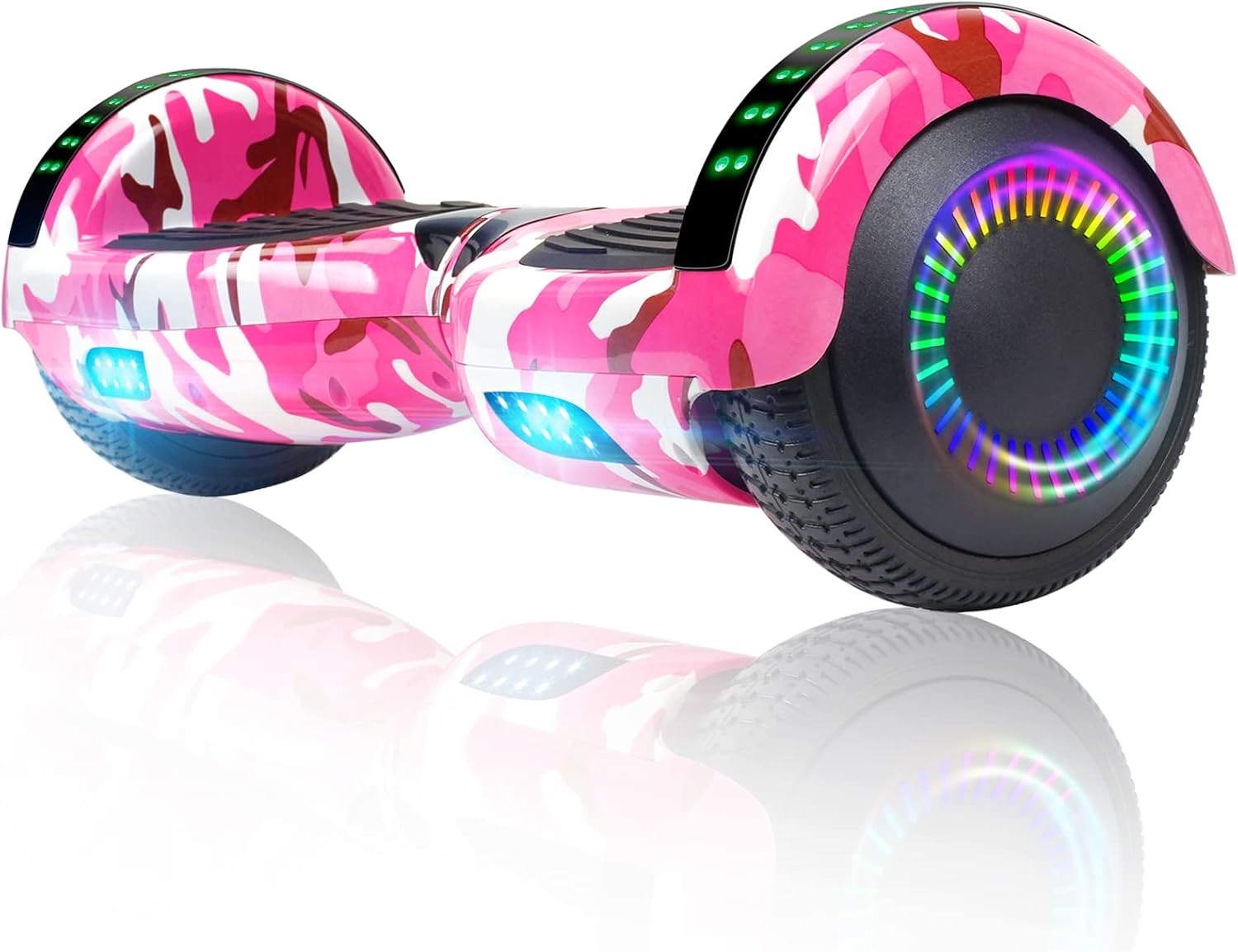 FLYING-ANT Self Balancing Scooter, 6.5” Two-Wheel with Bluetooth and Flashing LED Lights