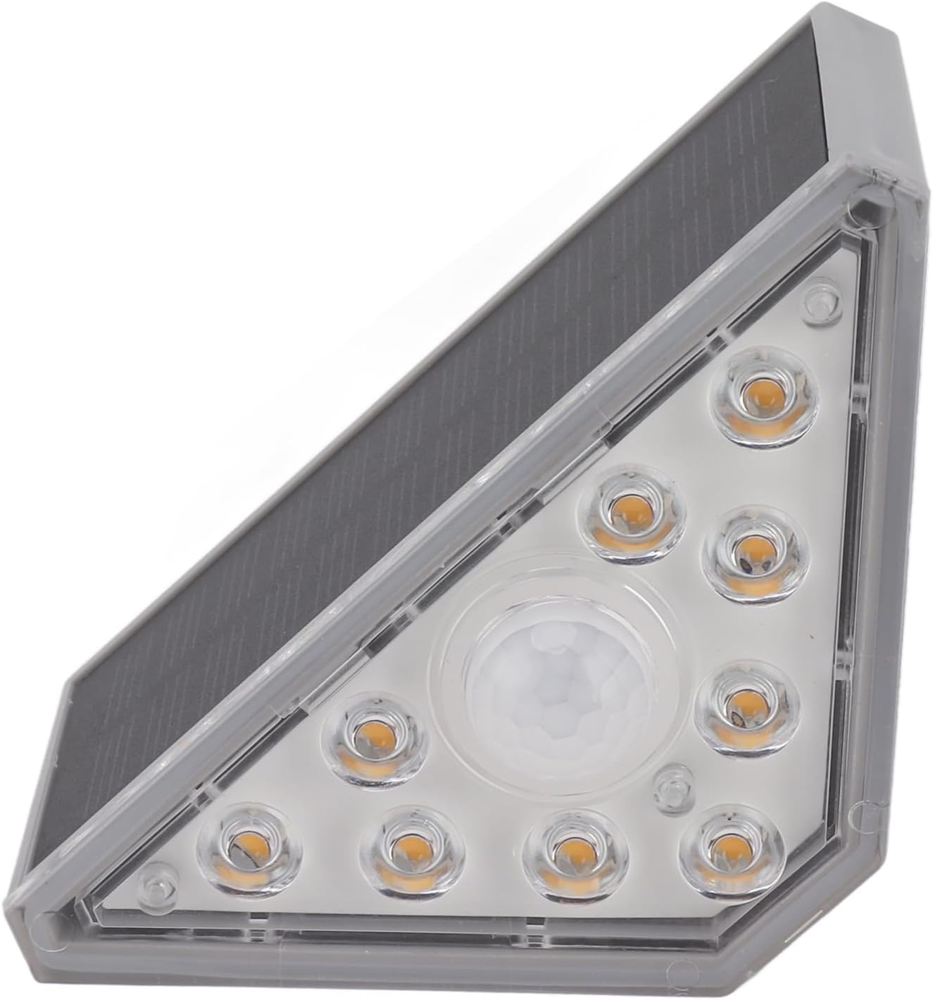 Hyuduo 2 Set Solar Stair Lights 9 LEDs IP68 Outdoor Solar Step Lights for Decorating Garden Staircases Patios