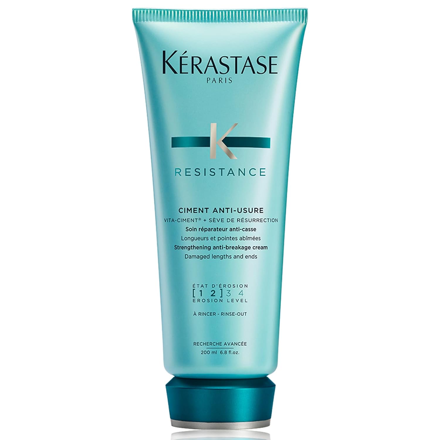 KERASTASE Resistance Ciment Anti-Usure Treatment - Restorative Anti-Breakage Cream, Strengthens Weak, Brittle, Damaged Hair, Softens and Enhances Shine