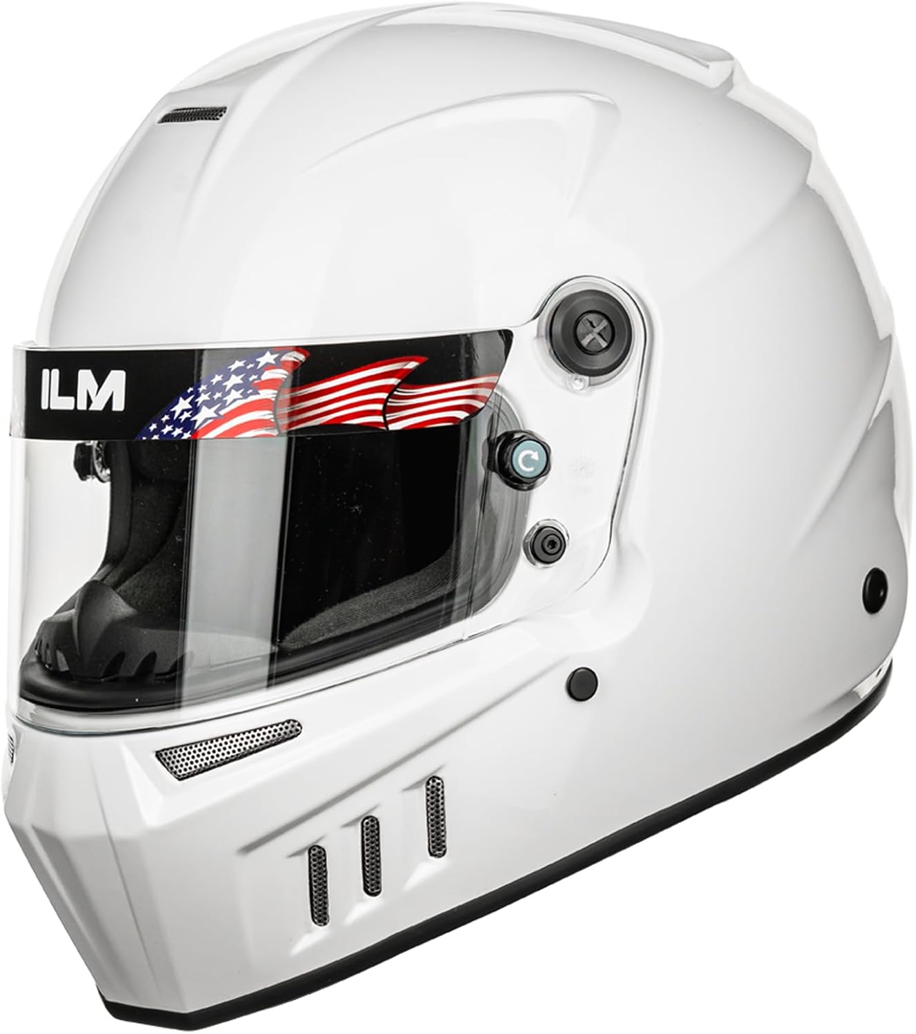 ILM Snell SA2025 Full Face Auto Racing Helmets Lightweight Fiberglass for Adult Men and Women Model 890
