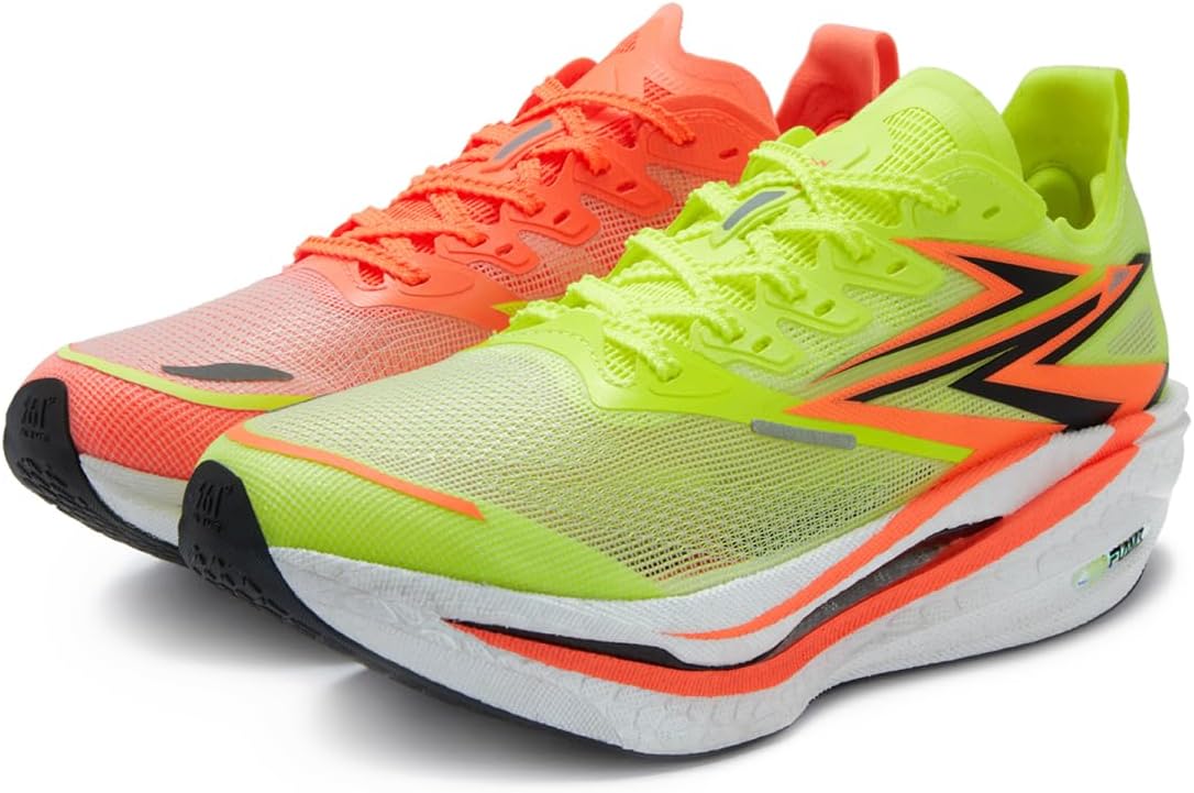 361° Flame 4.0 Running Shoes for Men Wide Foot Sneakers Lightweight,Breathable,Cushion,Carbon Plate Running Shoes for Professional Race,Marathon Training Shoes,Zapatillas para Hombres profesionales