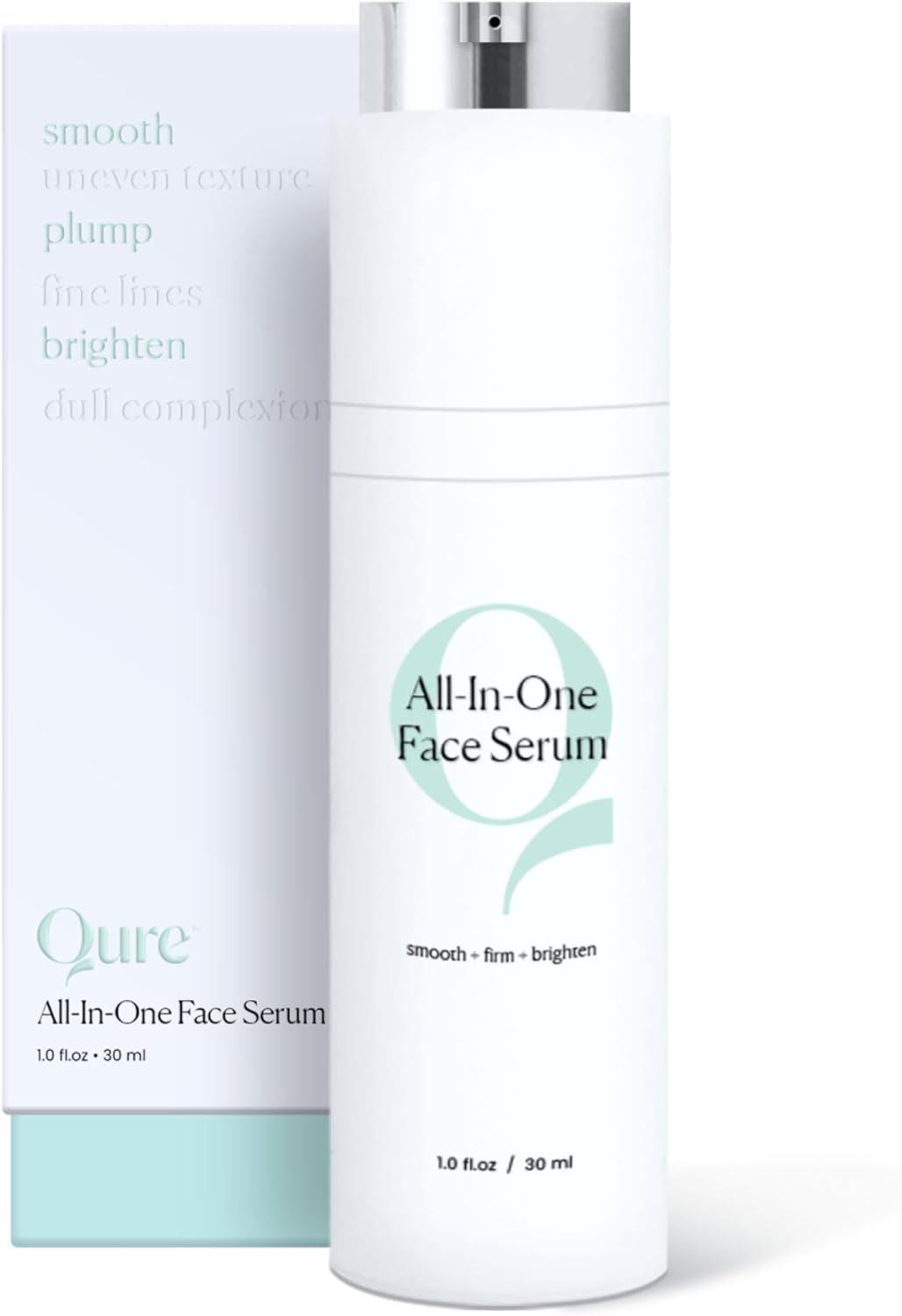 Qure All In One Hyaluronic Acid Serum for Face, Facial Serum With Niacinamides, Retinol, Lactic & Mandelic Acid, Bakuchiol, Peptides & Vitamin C Formulated For Fine Lines & Wrinkles