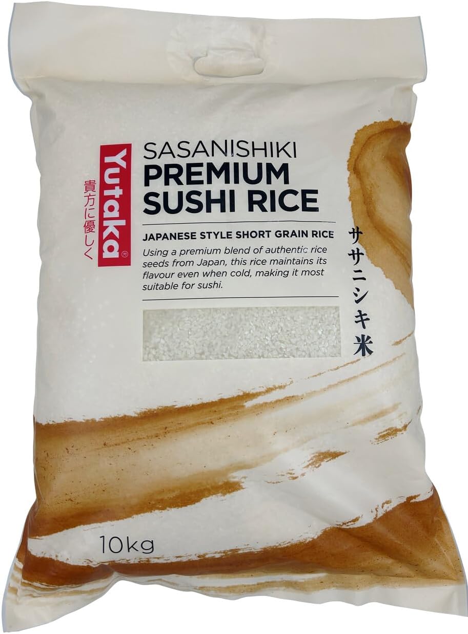 Yutaka Sasanishiki Super Premium Short Grain Rice 10 kg | Premium Japanese Short Grain Rice for Sushi, Onigiri & Traditional Dishes | Light Texture & Fluffy Finish