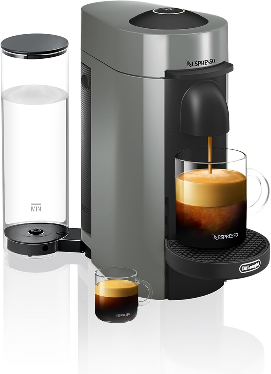Nespresso Vertuo Plus Coffee & Espresso Maker by De'Longhi, Grey