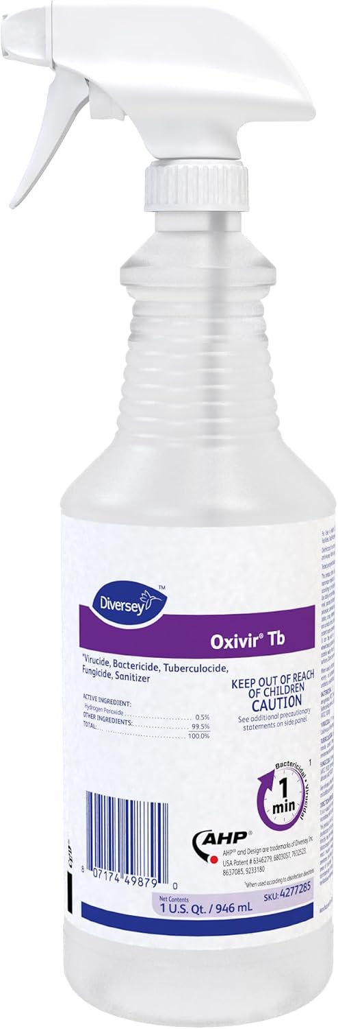 Diversey Oxivir Tb Disinfectant Cleaner, 32 oz