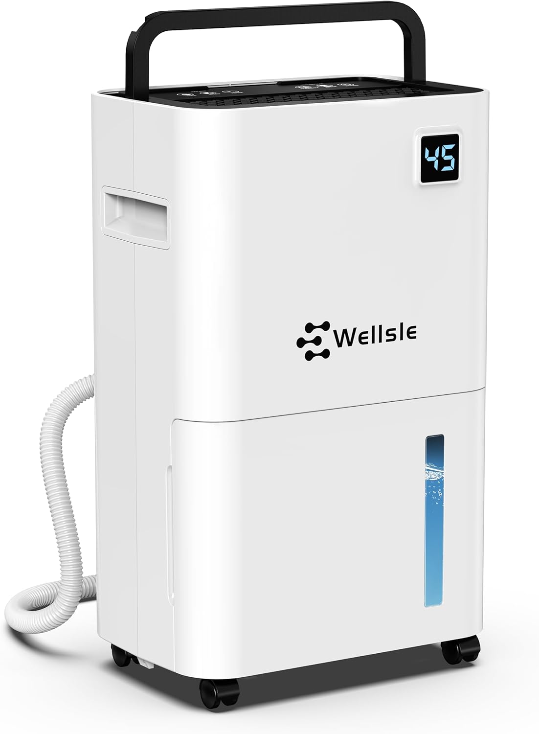 Dehumidifier for Basement & Home - 50 Pint Dehumidifier with Smart Humidity Control, 24HR Timer, Dehumidifier with Drain Hose for Continuous Drainage - Quiet Dehumidifier with 3 Working Modes