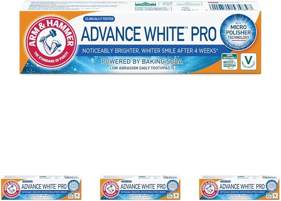 Arm & Hammer Advance White Pro Toothpaste 75ml (Pack of 4)