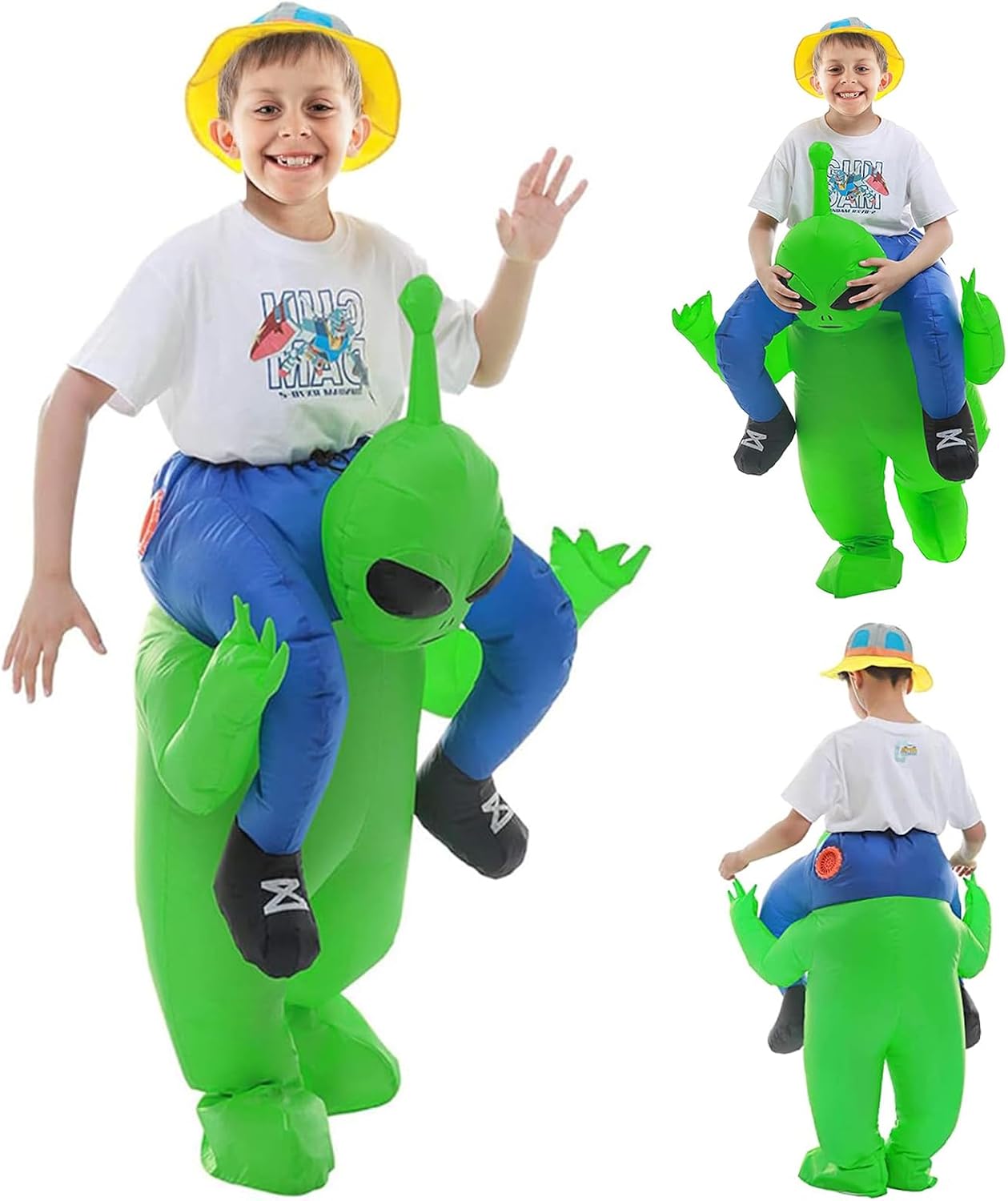 Alien Kidnapping Inflatable Costume Spooktacular Creations Adult Halloween Christmas Funny Cosplay Party Festival Mask Prom