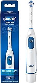 Oral-B Pro 100 Precision Clean, Battery Powered Electric Toothbrush, Blue and White