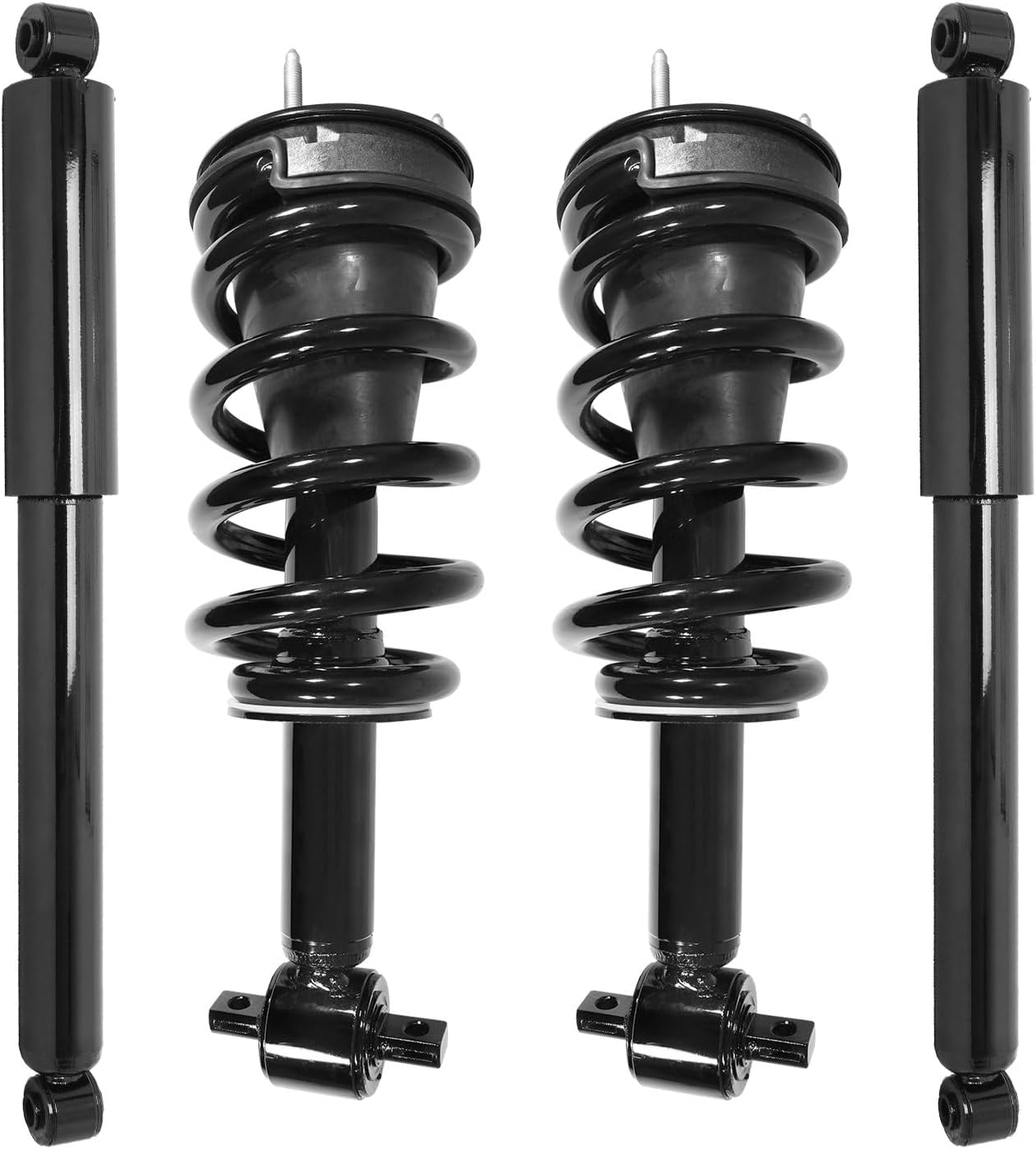 COMPLETESTRUTS - Front Complete Strut Assemblies with Coil Springs and Rear Shock Absorbers Replacement for 2007-2018 GMC Yukon - Set of 4