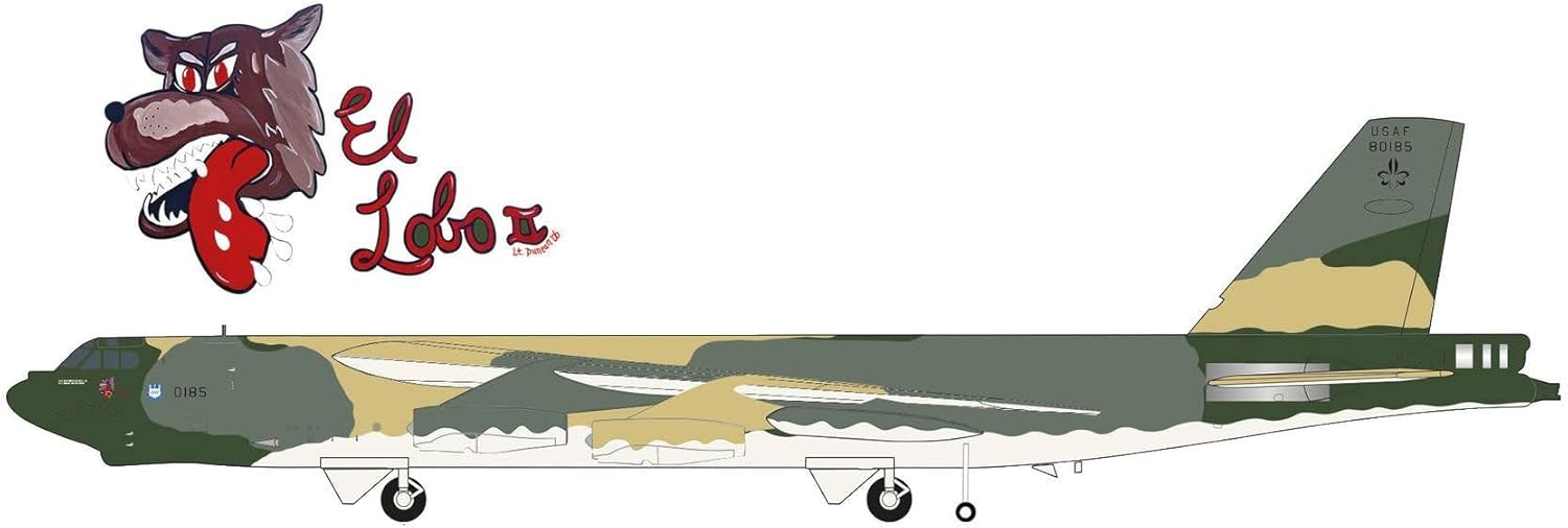 Herpa USAF B52 596Th BS Operation Secret Squirrel 1/200