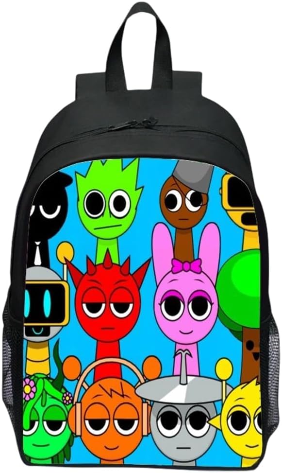 Rhythm Box Cartoon Schoolbag, Rhythm Box Game Themed Backpack, School Bag Travel Rucksacks, Adjustable Backpack, Back to School Gift Rhythm Box Printed Student School Bag