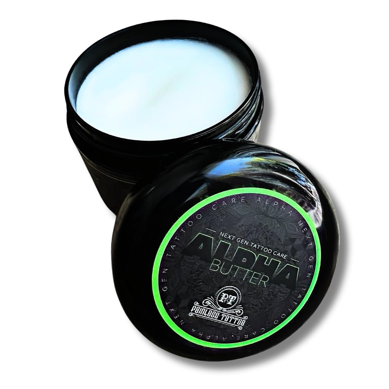Alpha Butter - Premium Tattoo Aftercare Product - Promotes Faster Healing - Renew and Revitalize Your Tattoos (4 ounce Tub)
