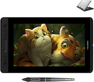 HUION KAMVAS Pro 13 Graphics Drawing Monitor with Stand, Full-Laminated Anti-Glare Screen Battery-Free Stylus 8192 Pen Pressure - 13.3 Inch Pen Tablet Display for Linux, Windows and Mac