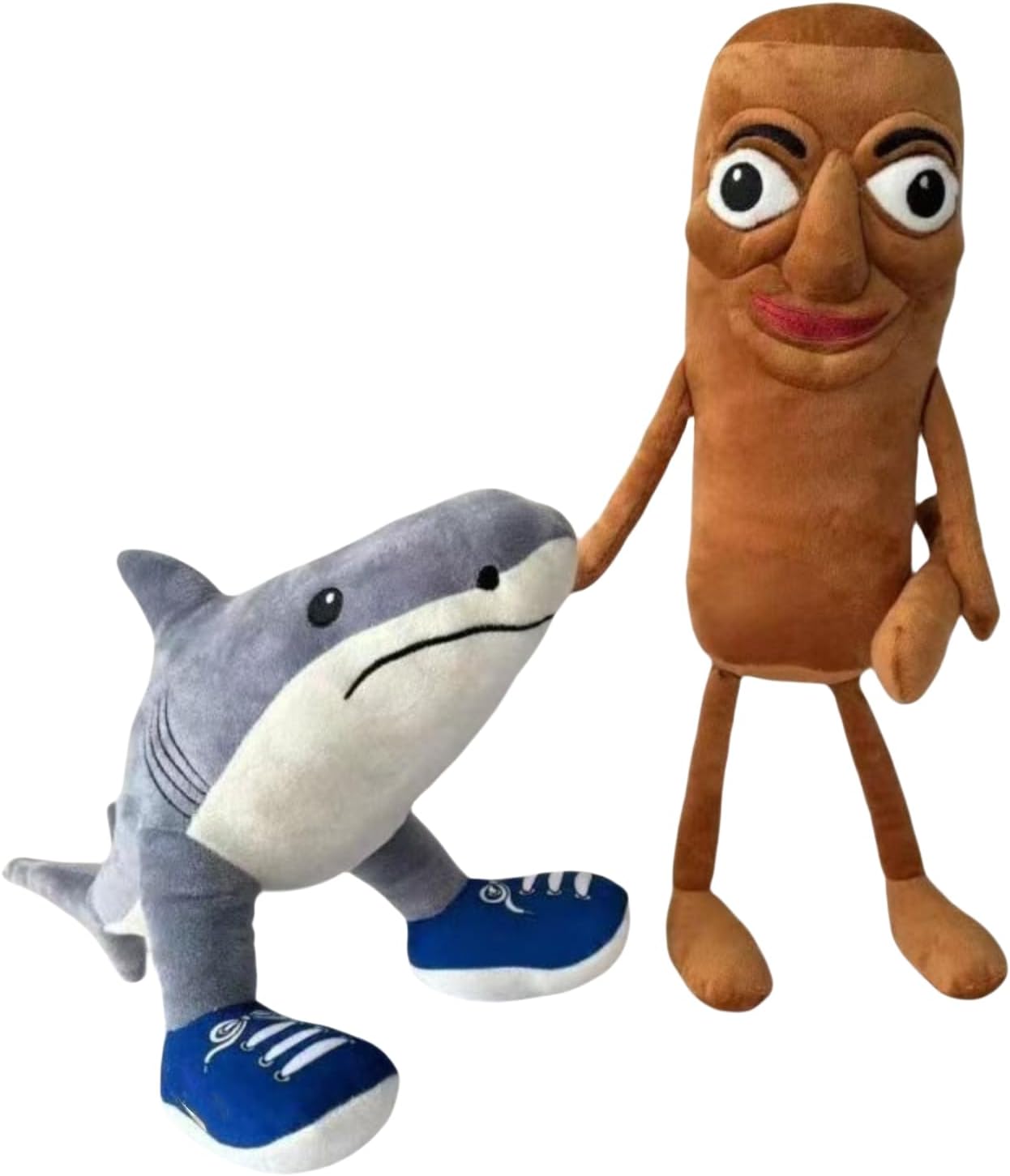 Cute Shark Plush, Adorable Tralalero Tralala Plush for Kids and Adults, for Fans, Brainrot Toy for Imaginative Play (brown+grey)