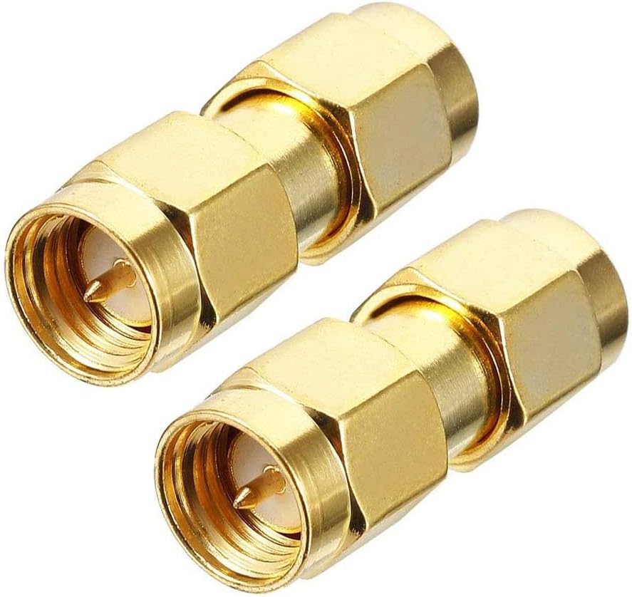 TengKo Coaxial RF Adapter Connector SMA Jack to Male (2-Pack)