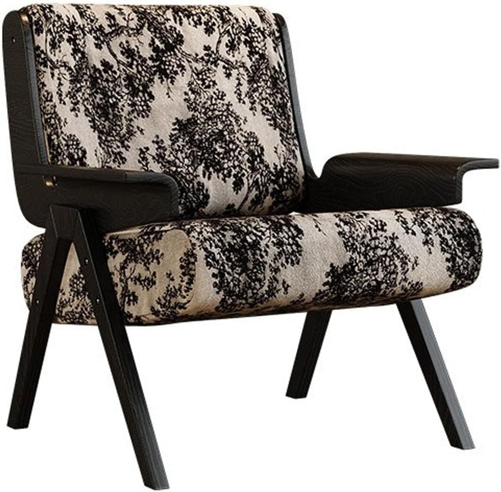 HUAYUSEDF Black Frame Living Room Comfortable Bean Bag Chair Yangmei Tree Bedroom Lounge Armchair Balcony Creative Leisure Sofa Seat