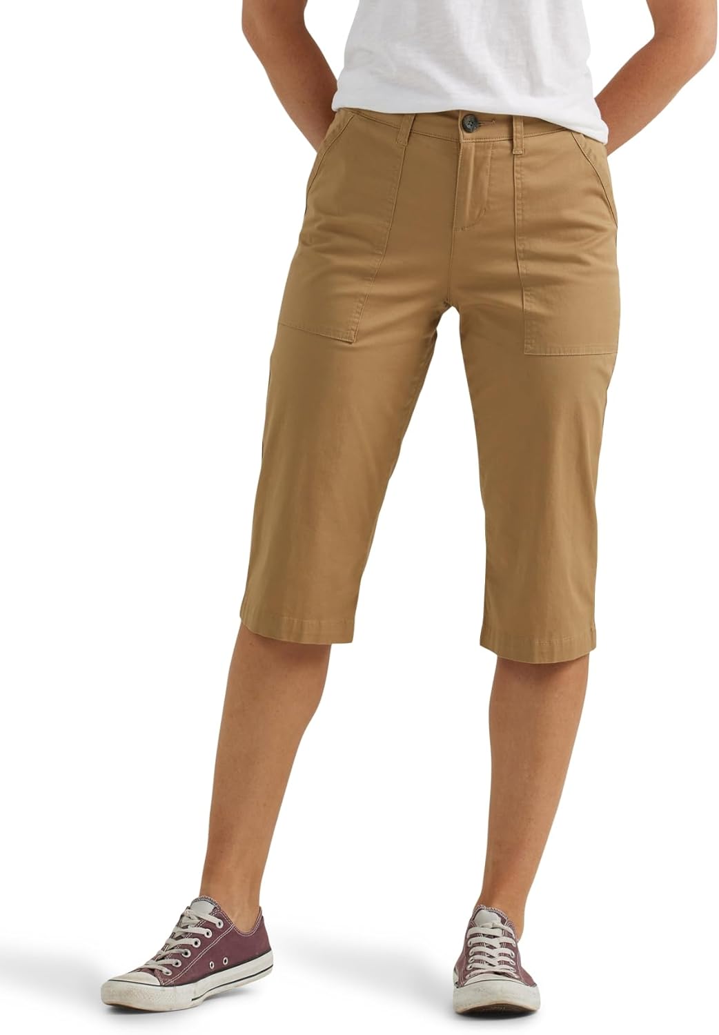 Lee Women's Ultra Lux Comfort with Flex-to-go Utility Skimmer Capri Pant
