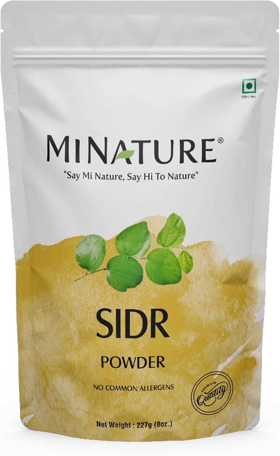 Mi Nature Fresh Sidr Leaves Powder 227g (8oz) | Natural Deep Cleansing & Conditioning Herb for Hair Care| Traditional Herbal Cleanser |Plant-based Source of Mucilages and Saponins