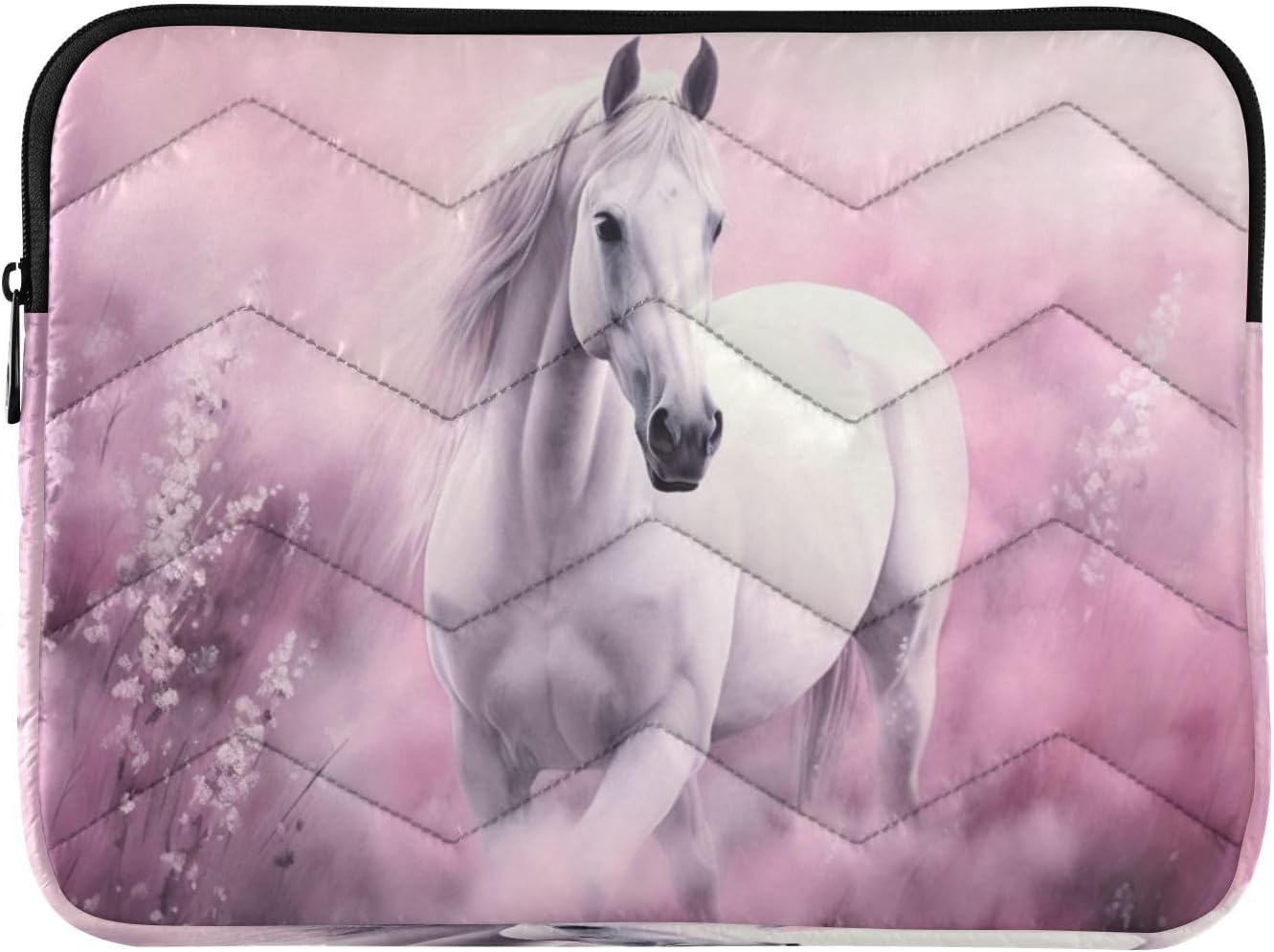 ATTX White Horse Laptop Sleeve for 13-14 inch, Shockproof & Protective Case, Portable Computer Bag #449