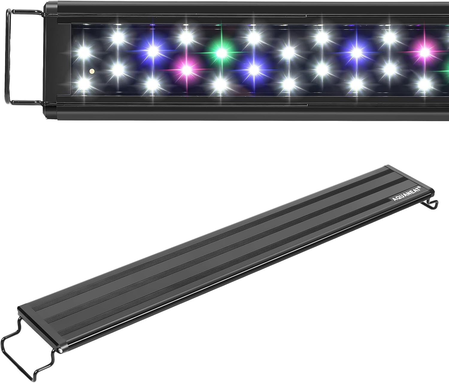 AQUANEAT LED Aquarium Light Full Spectrum 17 Inch Light Body with Extendable Brackets for 18 Inch to 24 Inch Fish Tank Light Fresh Water