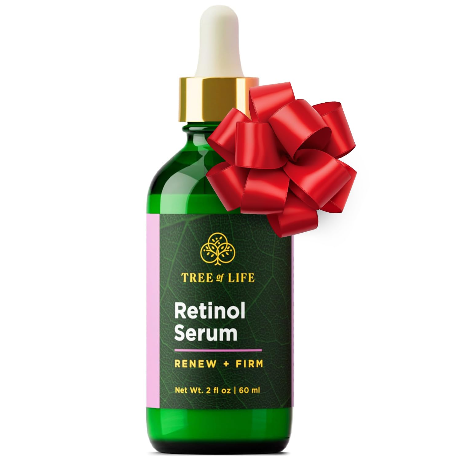 Tree of Life Beauty Retinol Serum, Skin Smoothing Face Oil for Dark and Age Spots and Fine Lines, Facial Serums for Dry and Sensitive Skin Care with Hyaluronic Acid for Soft Smooth Skin, 2 Fl Oz