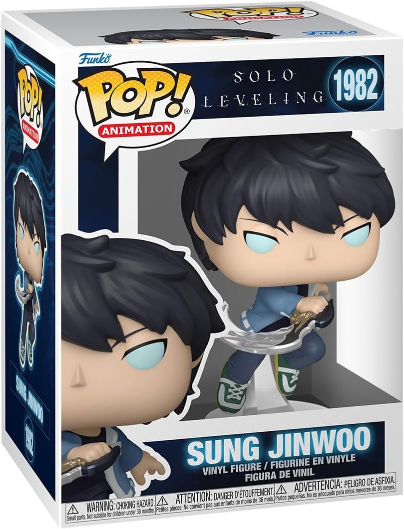 Funko Pop! Animation: Solo Leveling - Sung Jinwoo - 1/6 Odds for Rare Chase Variant - Styles May Vary - Collectable Vinyl Figure - Gift Idea - Official Merchandise - Toys for Kids & Adults