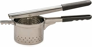 RSVP International Endurance® Jumbo Potato Ricer | Mash Potatoes, Fruits, Vegetables & More | Extra Large Ricing Basket | Pot Resting Extension | Dishwasher Safe