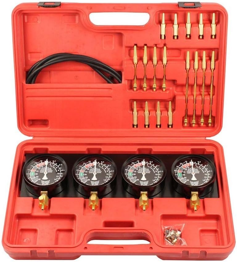 Universal Vacuum Carburetor Synchronization Balancer Gauge Carb Synchronizer Adjustment Tool Kit Compatible with Motorcycle BMW Honda Yamaha Kawasaki Suzuki GS KZ XS CB 550 650 750