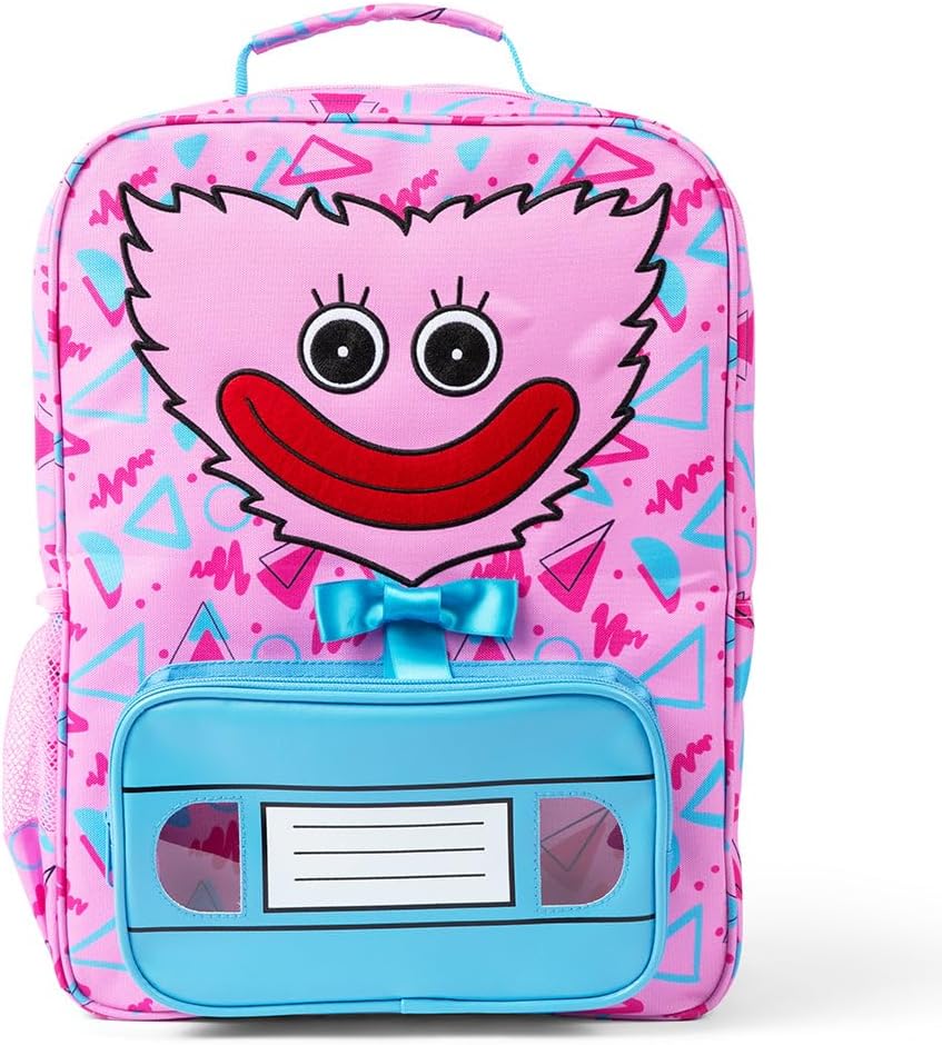 Poppy Playtime - Kissy Missy Backpack (16" School Bag w/Embroidery & Five Compartments)