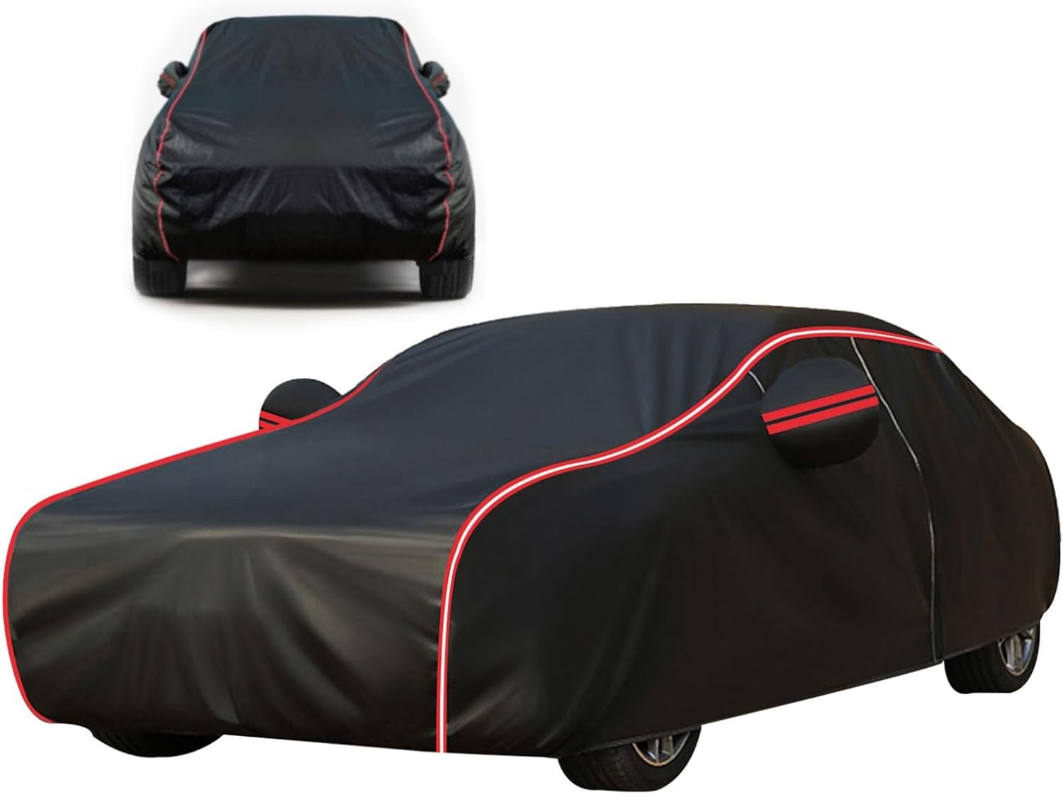 Car Cover Waterproof for Hyund𝐚i Sonata Ⅶ.5 2017-2019(485,4x186,4x147,1cm),Frost-proof, rain-proof, snow-proof and leaf-proof, suitable for all seasons, with storage bag