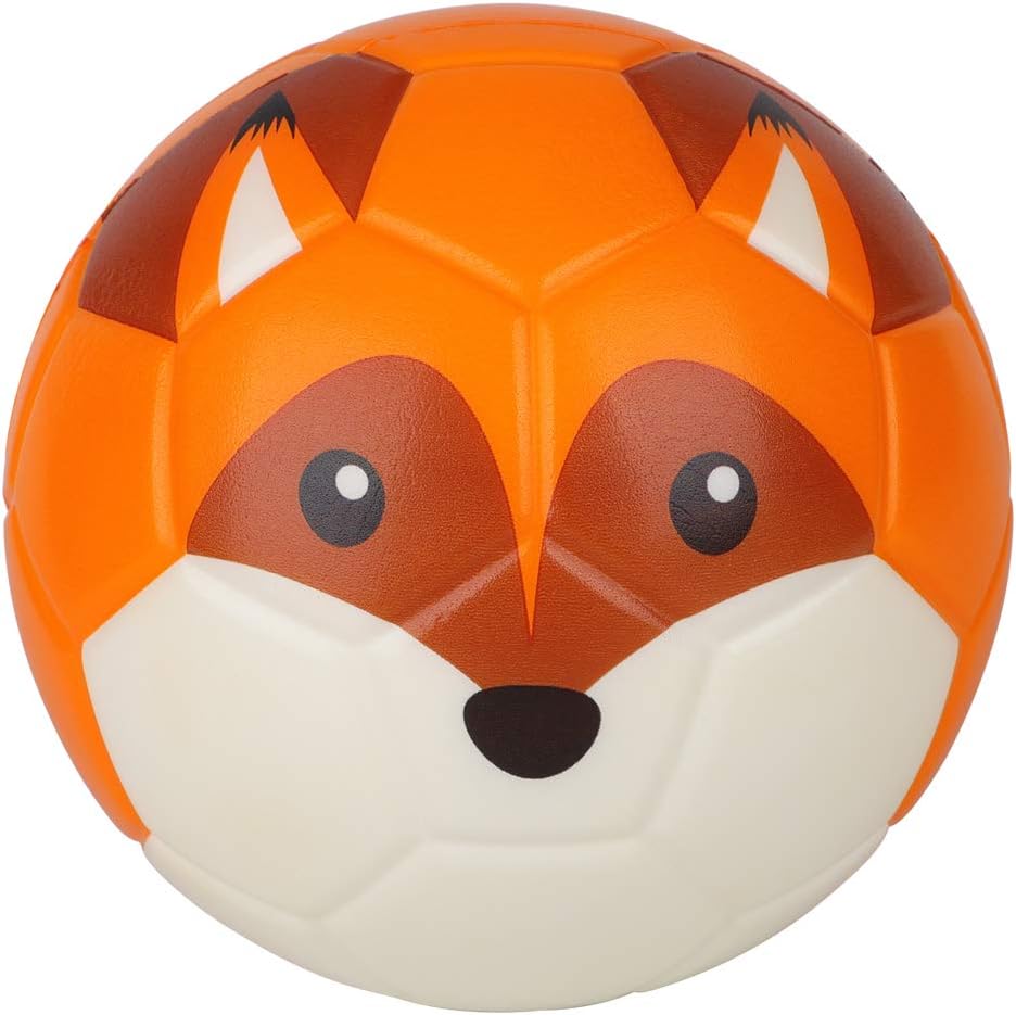 BORPEIN 6 Inches Mini Soccer,Cute Animal Design Soft Foam Ball For Kids, Soft and Bouncy,Perfect Size For Kids Playing