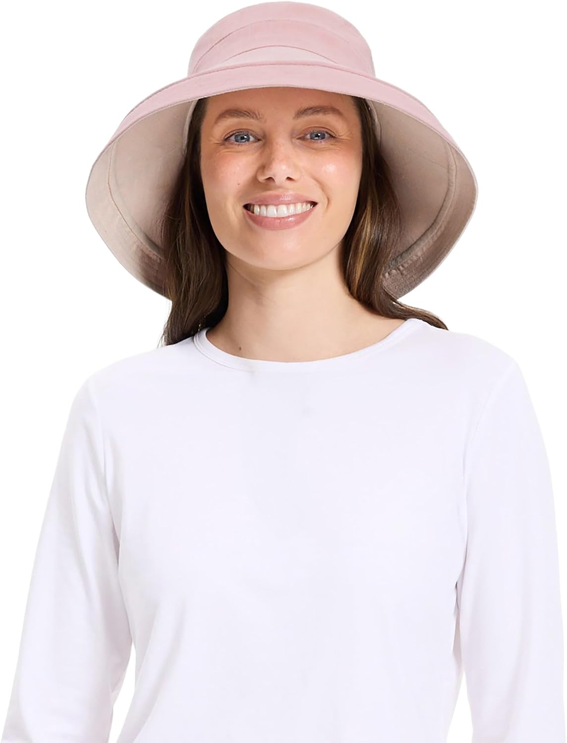 Solbari Women's Holiday Sun Hat UPF 50+ | Lightweight, breathable wide brim hat made from natural fibers, reversible and packable for everyday wear and travel