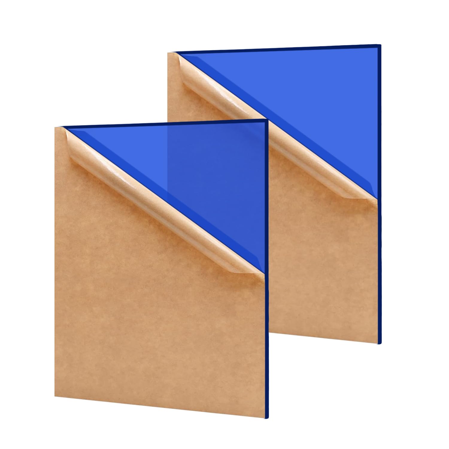 2 Pack 12'' x 16'' Translucent Blue Acrylic Sheet, 3mm Thick Acrylic Plastic Sheets Plexiglass Boards for Laser Cutting and DIY Craft Projects