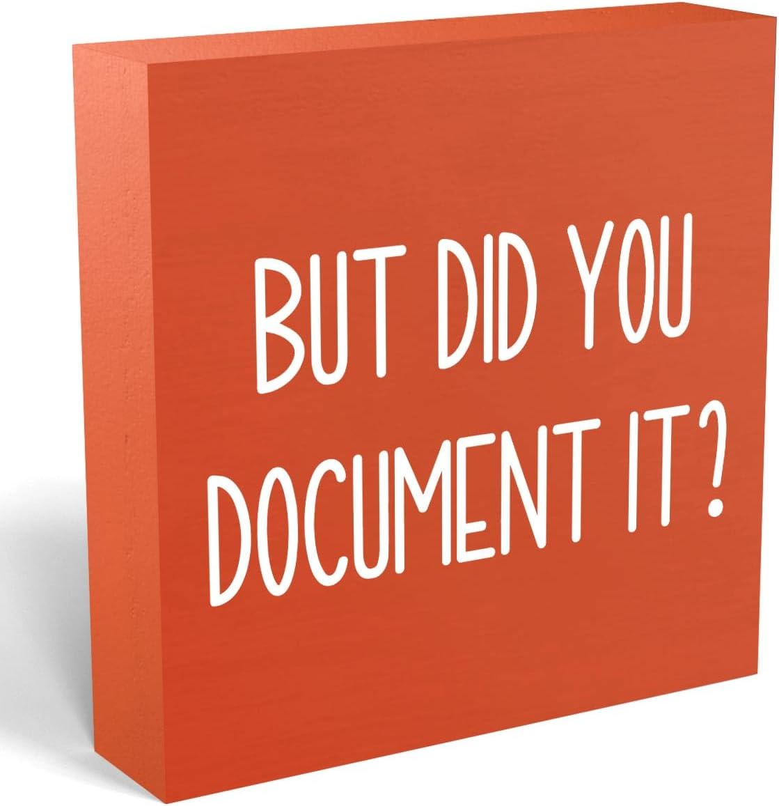 mmiishe Funny Office Desk Decor, But Did You Document Sign, Office Decorations for Work, Work Office Desk Decor, Work Gifts for Accountant HR Boss Employee Coworker, Cubicle Shelf Table Decor
