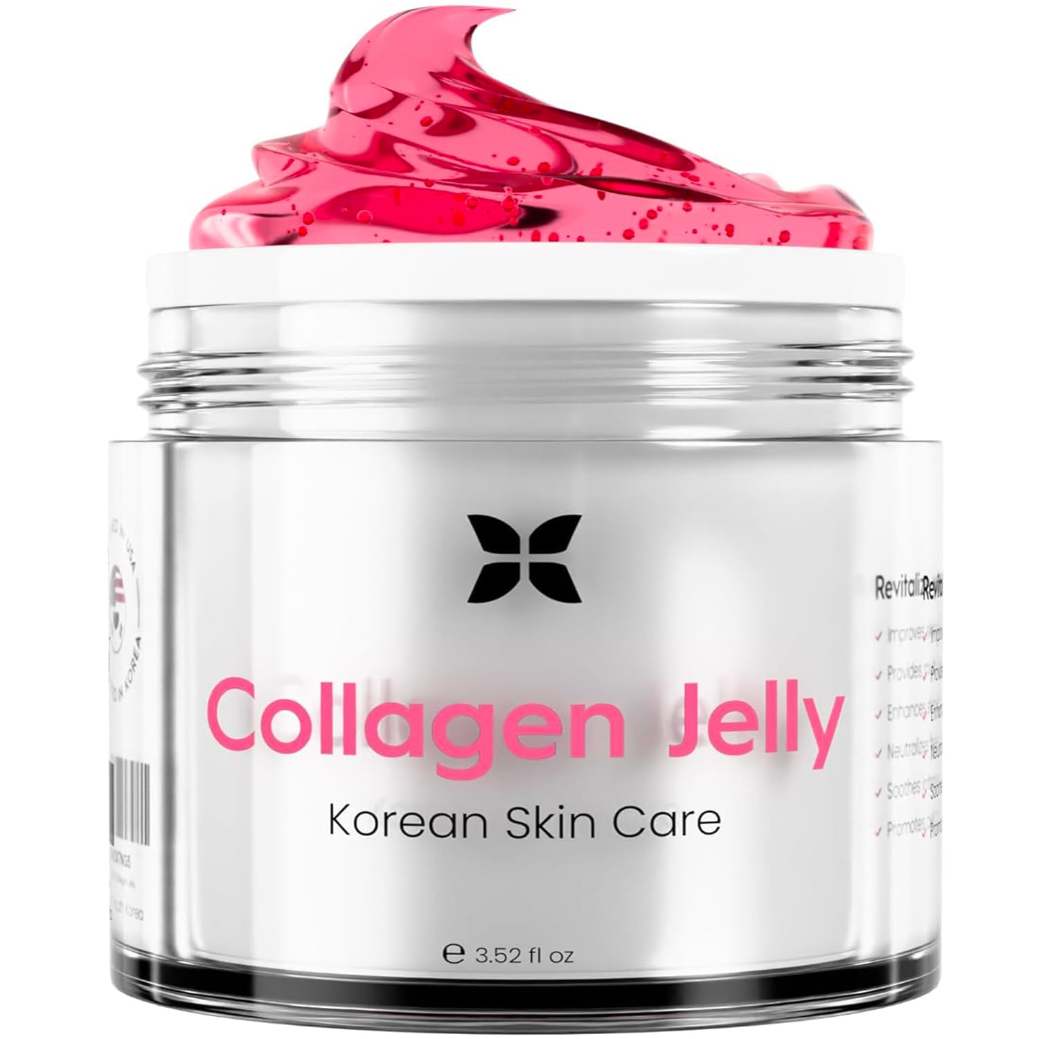 REVO Collagen Jelly – Korean Anti-Aging Plumping Formula with Hydrolyzed Collagen, Niacinamide, Hyaluronic Acid & Vitamin C – Skincare for Glass Glow Skin, Wrinkle Repair & Even Tone