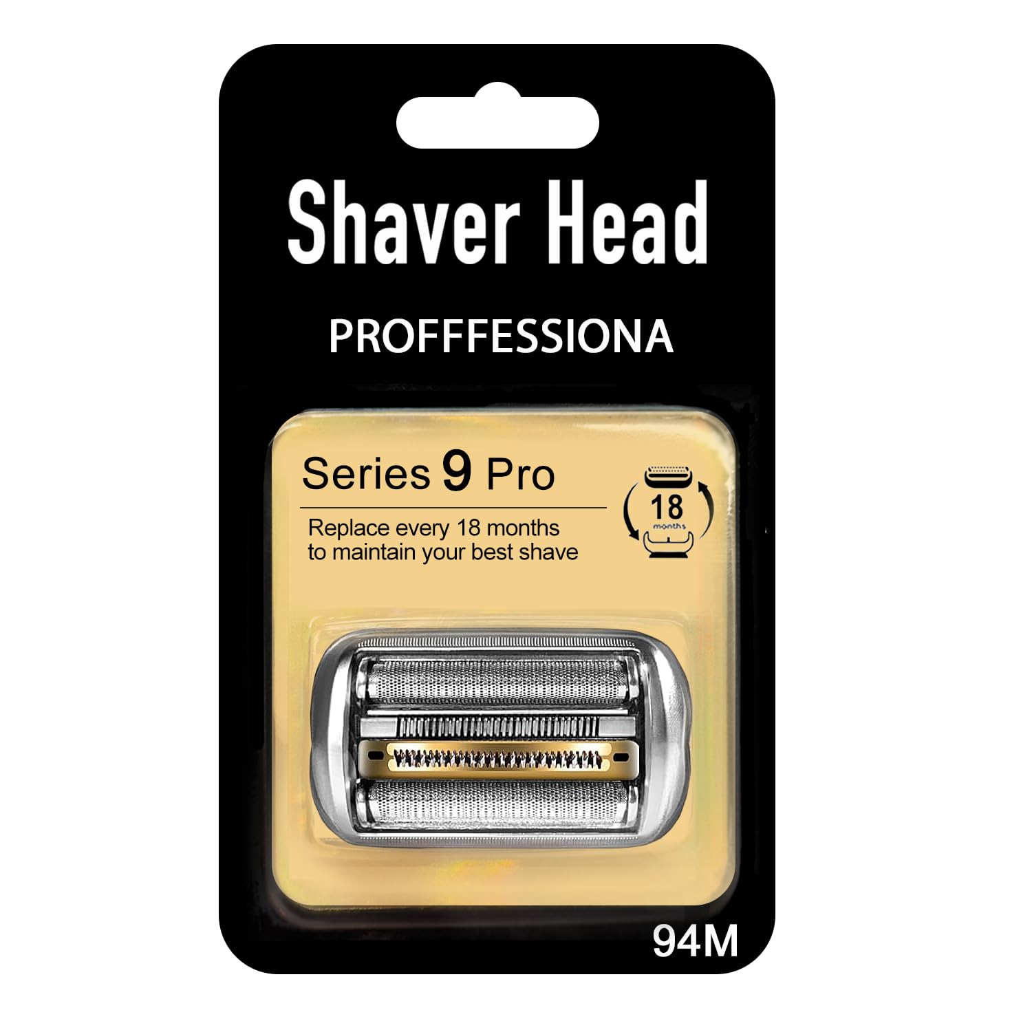New Series 9 Pro 94M Electric Replacement Shaver Head Accessories blade Compatible with Braun Series 9 Pro Foil Shaver Replacement Heads 9290cc, 9291cc, 9370cc, 9376cc, 9293s, 9260s, 9295cc, 9385cc...