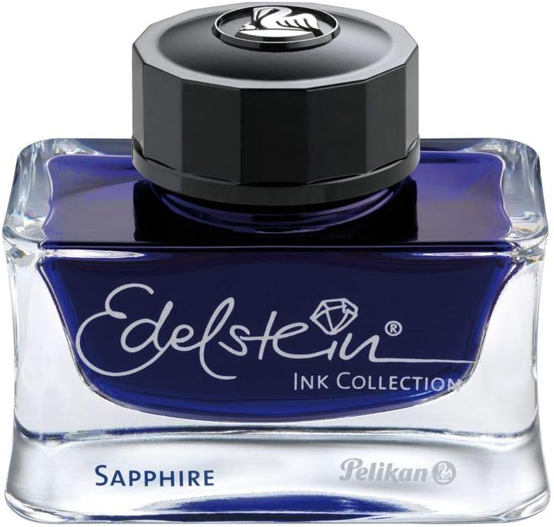 Pelikan Edelstein Bottled Ink for Fountain Pens, Sapphire, 50ml, 1 Each (339390)