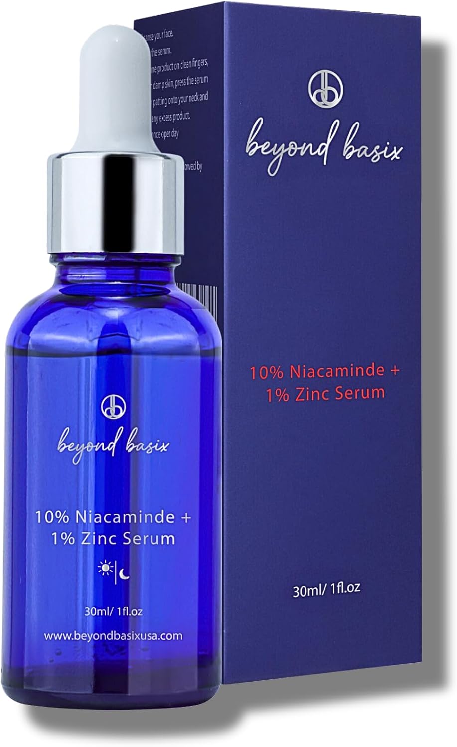 10% Niacinamide + 1% Zinc Serum for Men – Reduces Acne, Pore Size & Blackheads – Balances Oily Skin, Controls Oil Production & Calms Redness – Lightweight, Non-Greasy Formula for All Skin Types