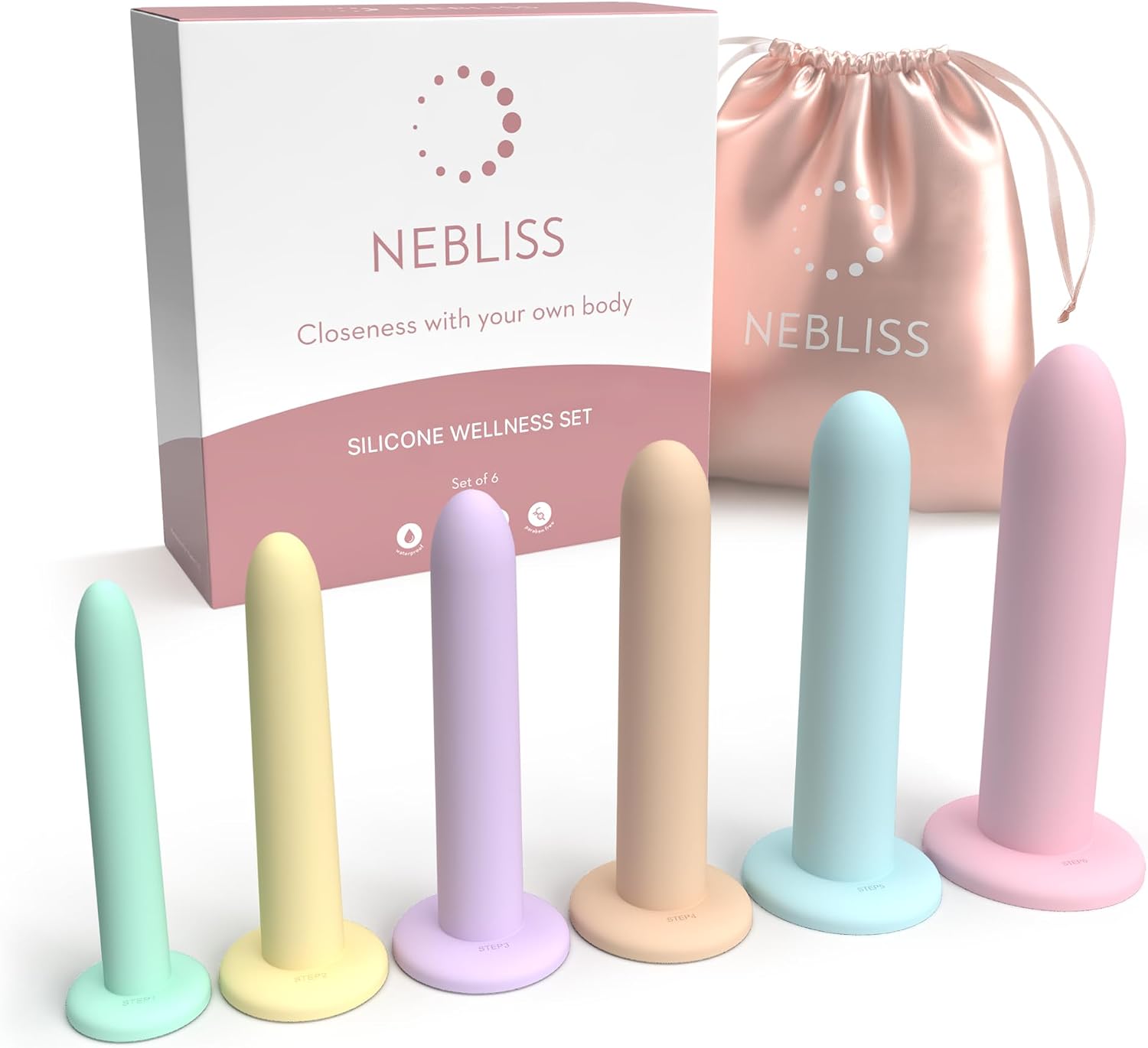 Silicone Wand Set for Women - 6 Piece Trainer Kit