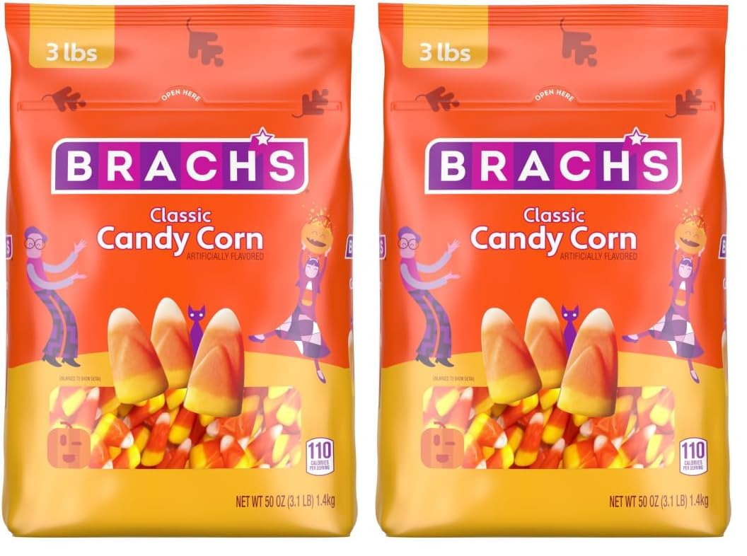 Brach's Classic Candy Corn, Classic Treats, 50 Ounce Bag (Pack of 2)