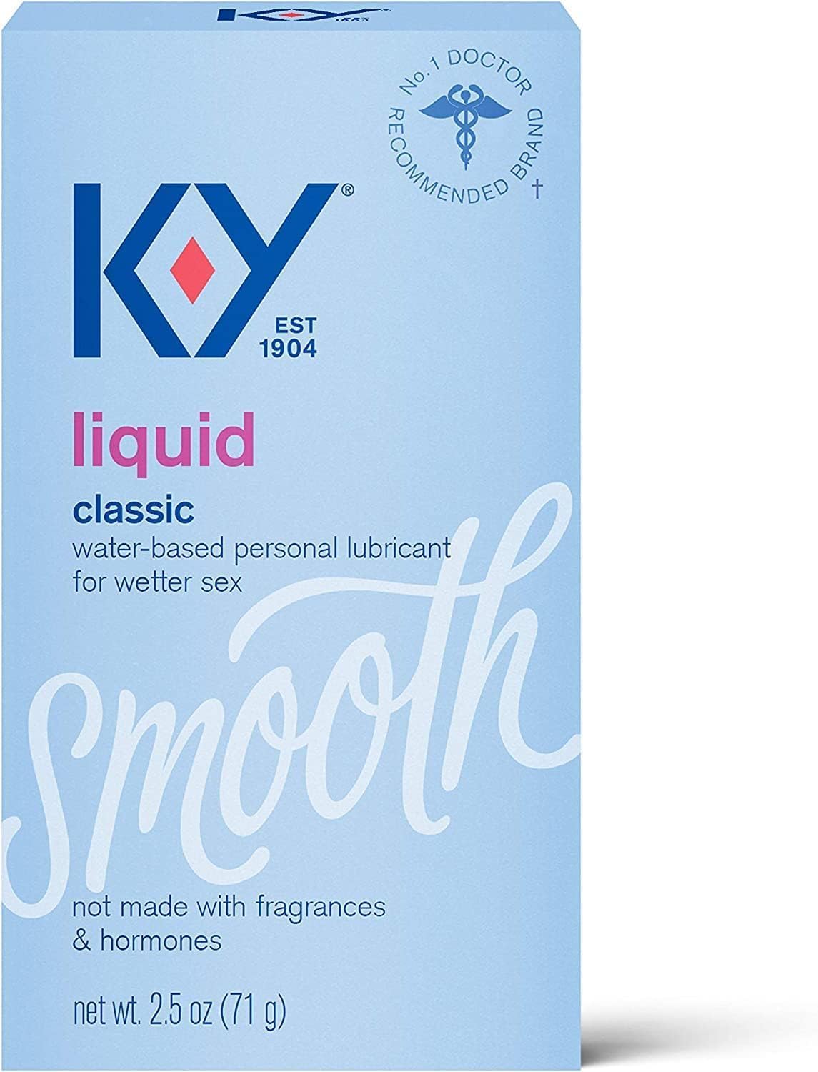 K-Y Liquid Lubricant, 2.5 oz. (Pack of 6)