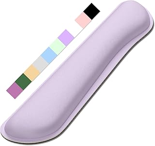 Dapesuom Enlarge Keyboard Wrist Rest Pad, Cute Memory Foam Wrist Rest for Computer Keyboard, Ergonomic Keyboard Mouse Wrist Support for Typing Pain Relief, Comfort for Office, Gaming, Laptop, Purple