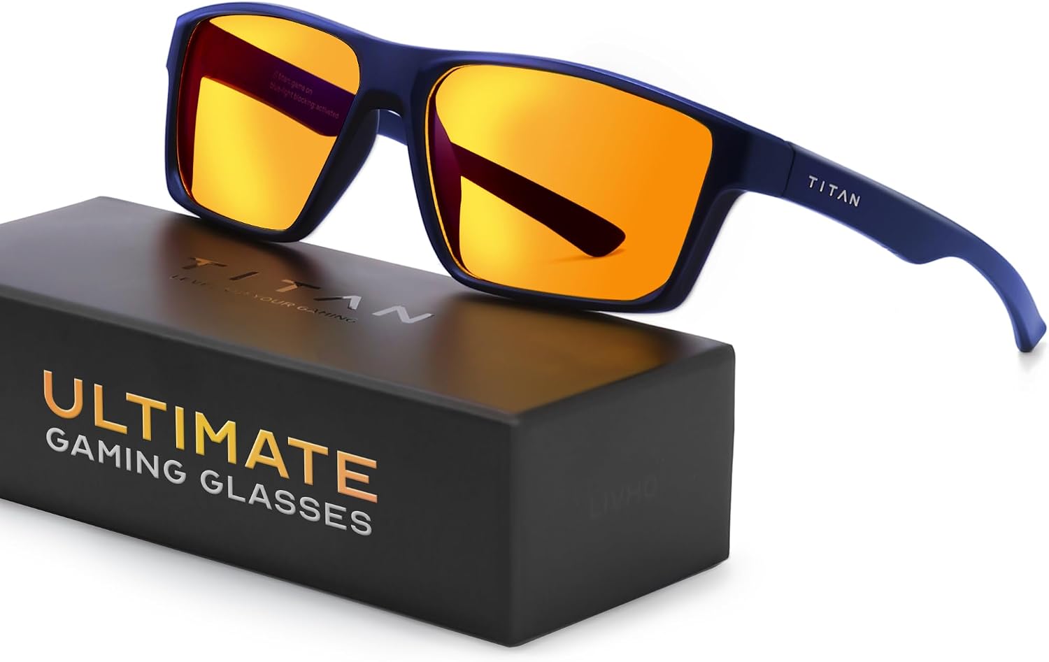 Gaoye Titan Gaming Glasses, Blue Light Blocking, Night Driving Glasses for Men, Computer Protection, Gift for Gamers