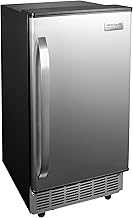 Frigidaire 80 LBS/36 KGS Capacity Commercial Ice Maker, 15-Inch Wide Built in Undercounter (Stainless Steel)
